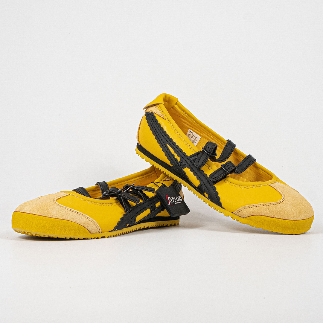 Sepatu Onitsuka Tiger Mexico TGRS TIGRESS Yellow Black Unisex Sneakers Casual Authentic - Image 5
