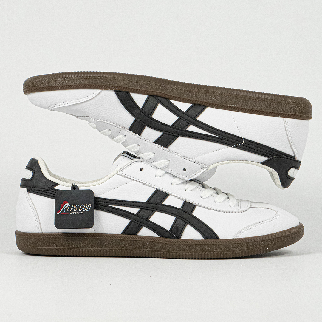 Sepatu Onitsuka Tiger Mexico Tokuten White Black Brown Unisex Sneakers Casual Authentic - Image 4
