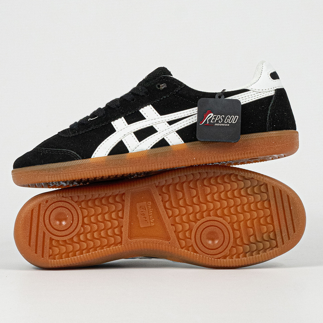 Sepatu Onitsuka Tiger Tokuten Black White Brown Unisex Sneakers Casual Authentic - Image 2