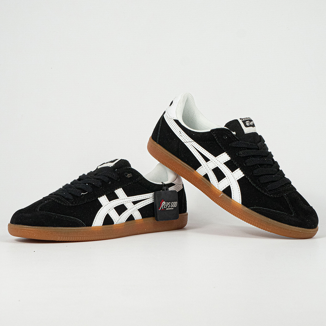 Sepatu Onitsuka Tiger Tokuten Black White Brown Unisex Sneakers Casual Authentic - Image 5