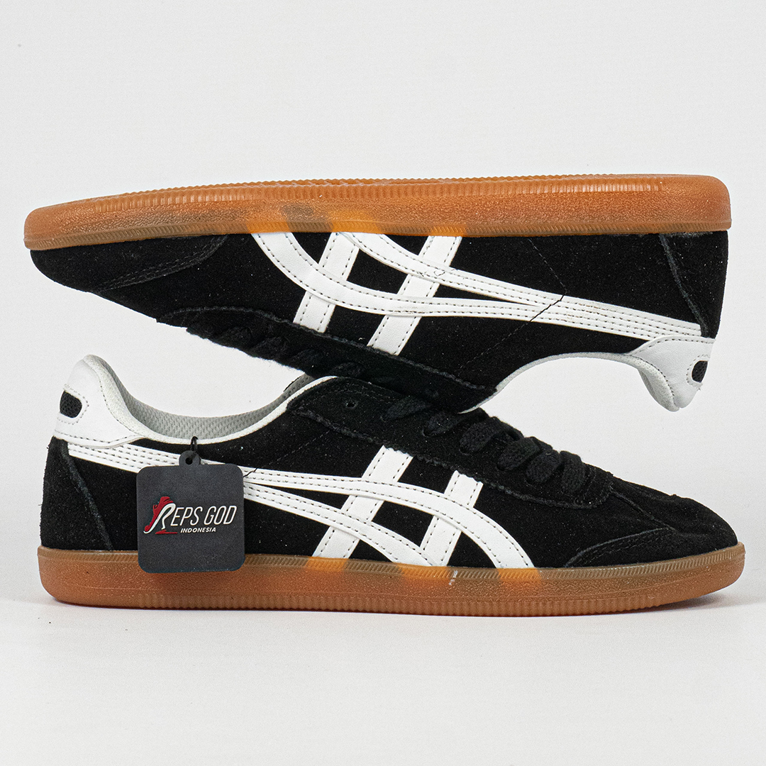 Sepatu Onitsuka Tiger Tokuten Black White Brown Unisex Sneakers Casual Authentic - Image 4