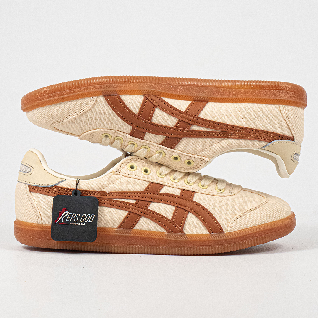Sepatu Onitsuka Tiger Mexico Tokuten Cream Caramel Unisex Sneakers Casual Authentic - Image 4