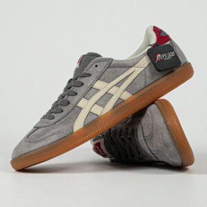 Sepatu Onitsuka Tiger Mexico Tokuten Grey White Red Unisex Sneakers Casual Authentic
