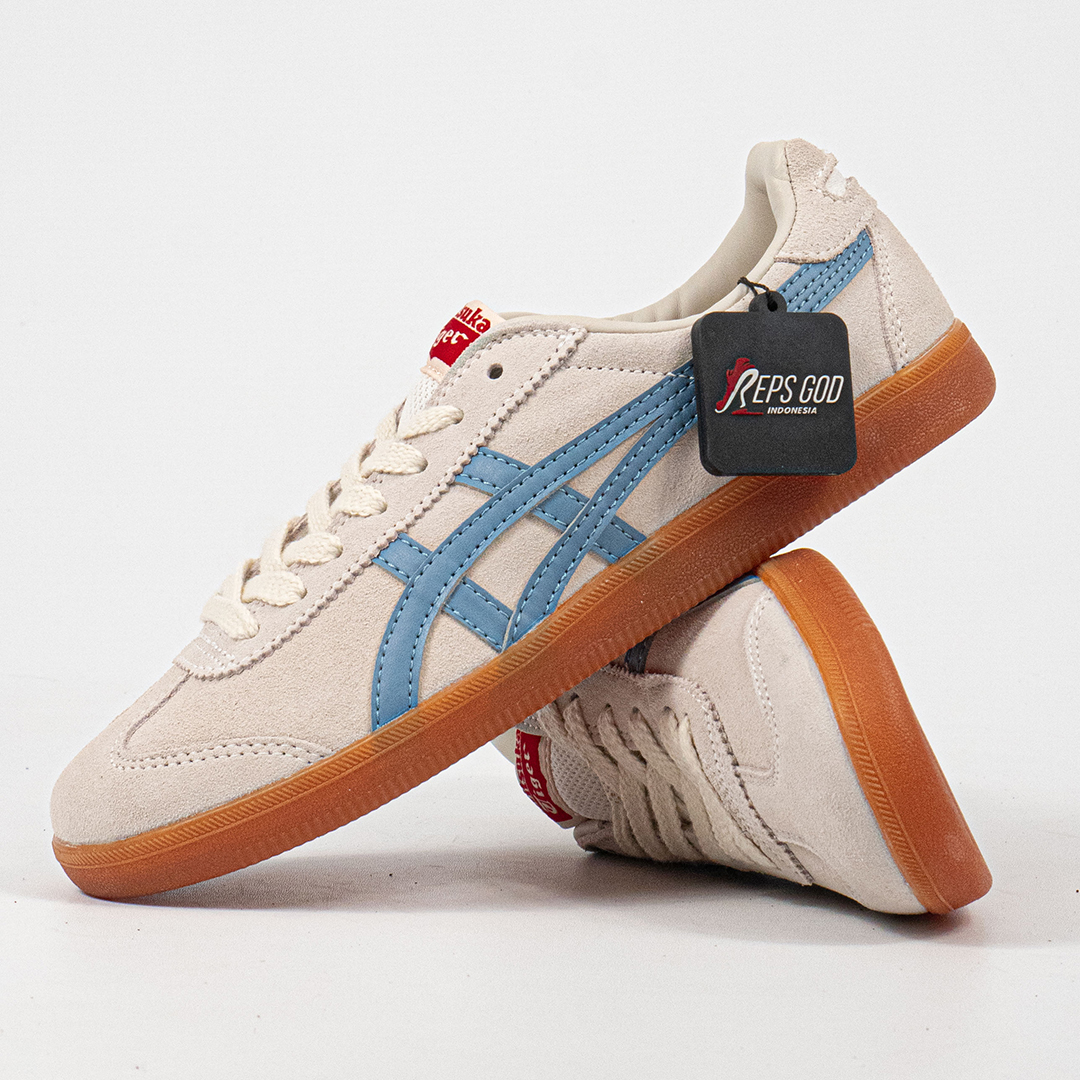 Sepatu Onitsuka Tiger Mexico Tokuten Sky White Blue Gum Unisex Sneakers Casual Authentic