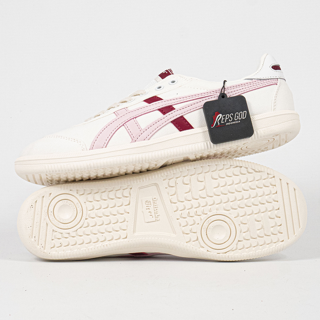 Sepatu Onitsuka Tiger Mexico Tokuten White Pink Rose Red Unisex Sneakers Casual Authentic - Image 2
