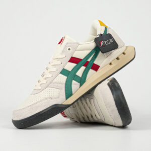 Sepatu Onitsuka Tiger Ultimate 81 EX Birch Green Red Yellow Unisex Sneakers Casual Authentic
