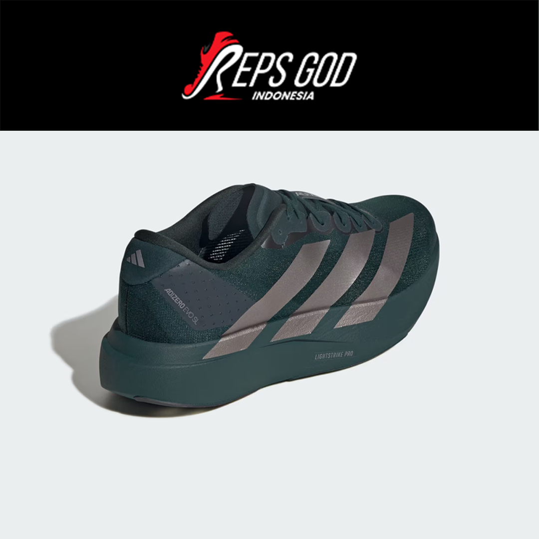 Sepatu Adidas Adizero EVO SL Aurora Ivy Silver Green Casual Olahraga Outdoor Indoor Running Sneakers Authentic - Image 5