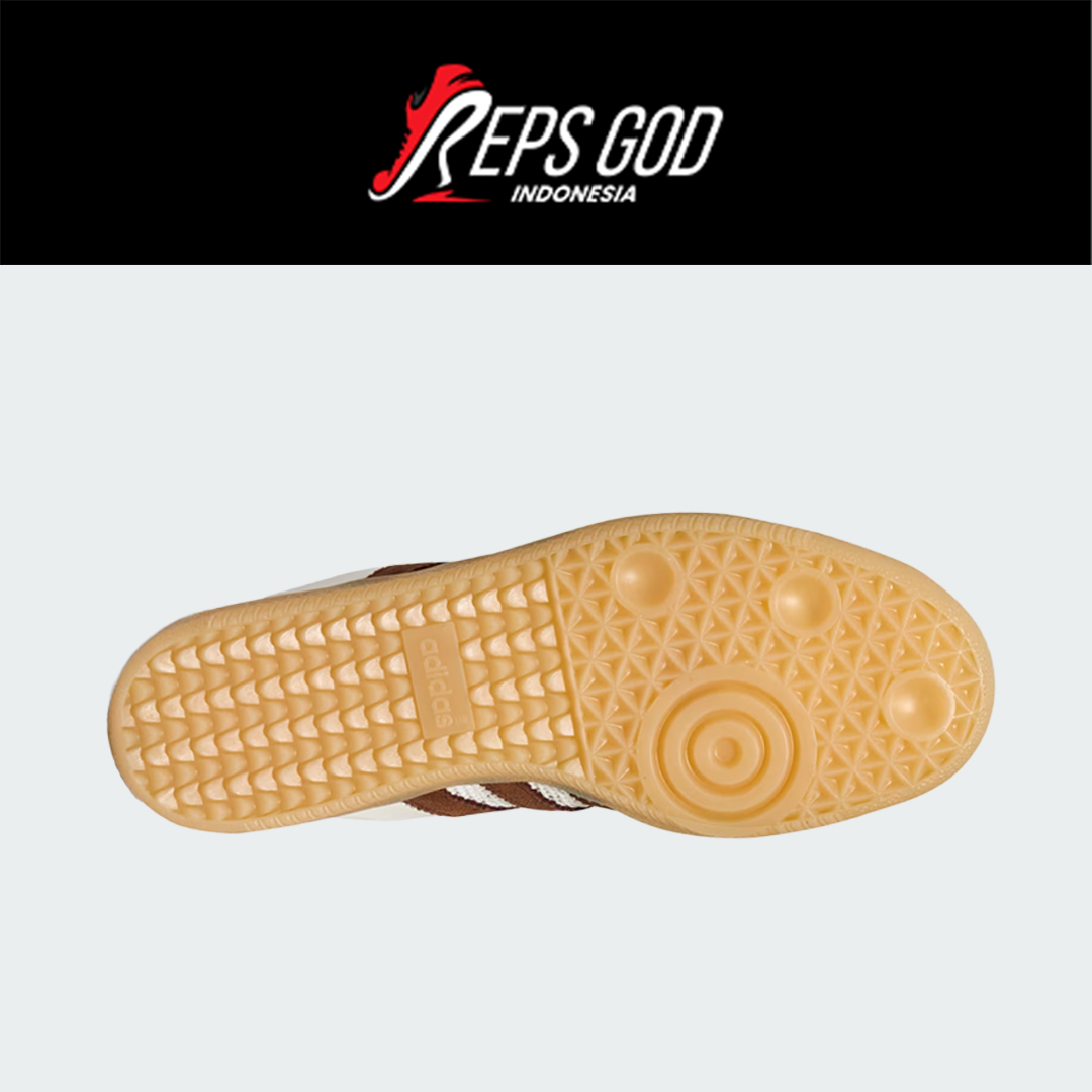 Sepatu Adidas Samba OG Mule Beige Brown Casual Wanita Pria Indoor Outdoor Sneakers Authentic - Image 3