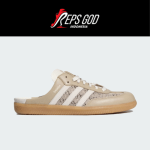 Sepatu Adidas Samba OG Mule Beige Khaki Off White Gum Casual Wanita Pria Indoor Outdoor Sneakers Authentic